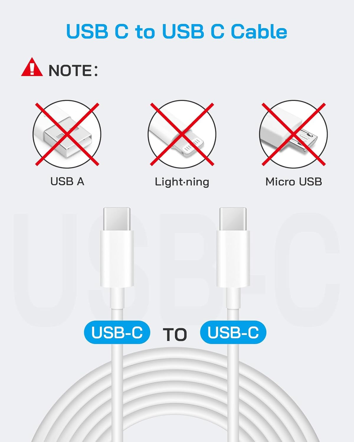 Iphone 17/16/15 Fast Charger [3-Pack] 20W USB C Wall Charger with 6FT C-To-C Cable Compatible with Iphone 17/16/15 Series, USB-C Ipad Pro/Air/Mini & More